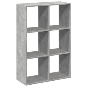 vidaXL Bibliothèque-séparateur de pièce gris béton 69,5x29x103,5 cm en bois d'ingénierie
