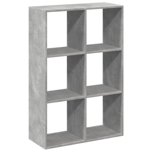 vidaXL Bibliothèque-séparateur de pièce gris béton 69,5x29x103,5 cm en bois d'ingénierie