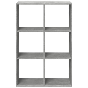 vidaXL Bibliothèque-séparateur de pièce gris béton 69,5x29x103,5 cm en bois d'ingénierie