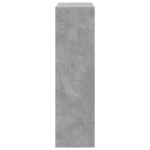 vidaXL Bibliothèque-séparateur de pièce gris béton 69,5x29x103,5 cm en bois d'ingénierie