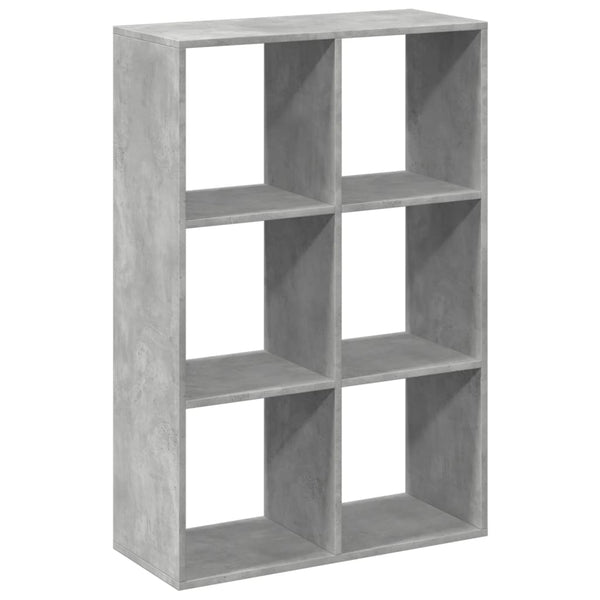 vidaXL Bibliothèque-séparateur de pièce gris béton 69,5x29x103,5 cm en bois d'ingénierie