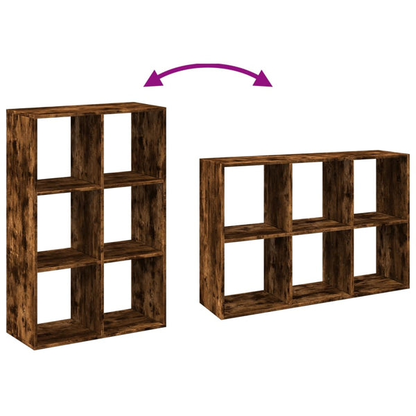 Raumteiler Bücherregal Räuchereiche 69,5 cm