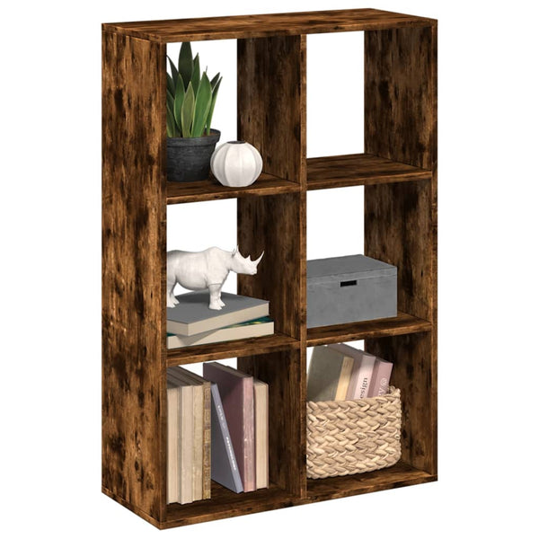 Raumteiler Bücherregal Räuchereiche 69,5 cm