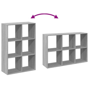 Raumteiler Bücherregal Grau Sonoma 103,5 cm