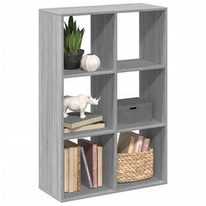Raumteiler Bücherregal Grau Sonoma 103,5 cm