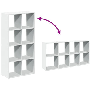 Weißes Raumteiler Bücherregal 69,5x29x137,5cm