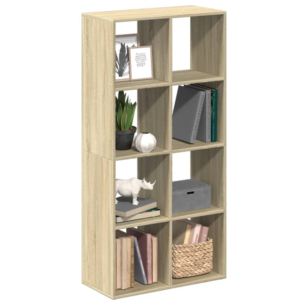 vidaXL Room Divider Bookshelf Sonoma Oak 69.5x29x137.5 cm