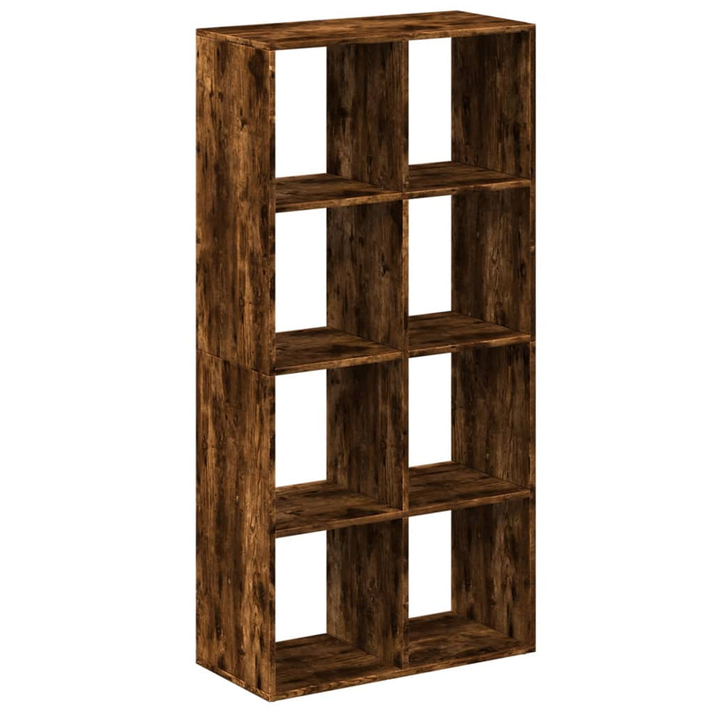 vidaXL Room Divider Bookshelf Smoked Oak 69.5x29x137.5 cm