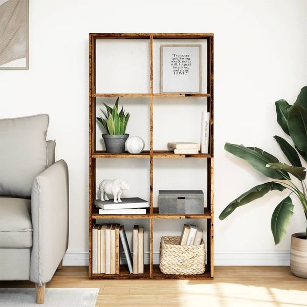 Raumteiler Bücherregal Altholz-Optik