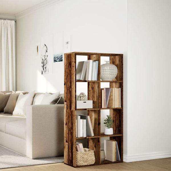 Raumteiler Bücherregal Altholz-Optik