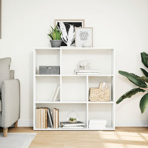 Weißes Raumteiler-Bücherregal 102 cm