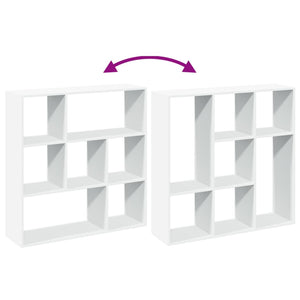 Weißes Raumteiler-Bücherregal 102 cm