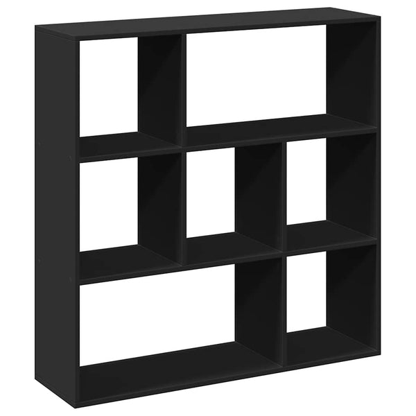 Schwarzes Raumteiler-Bücherregal 102cm