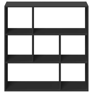 Schwarzes Raumteiler-Bücherregal 102cm