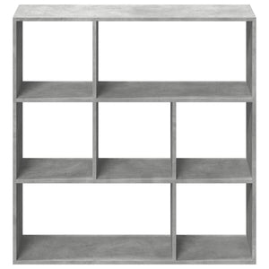 vidaXL Bibliothèque-séparateur de pièce gris béton 102x29x103,5 cm en bois d'ingénierie