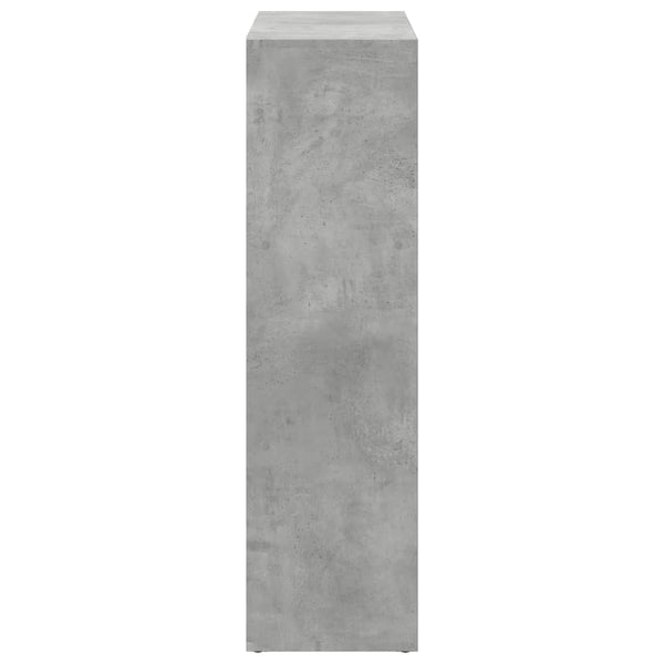 vidaXL Bibliothèque-séparateur de pièce gris béton 102x29x103,5 cm en bois d'ingénierie