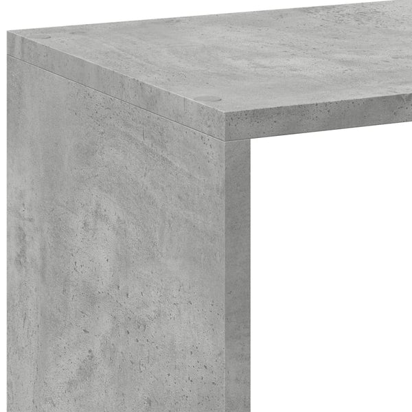 vidaXL Bibliothèque-séparateur de pièce gris béton 102x29x103,5 cm en bois d'ingénierie