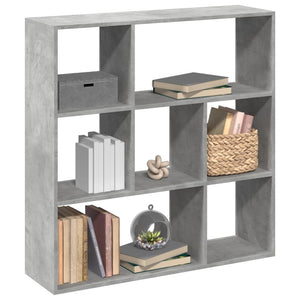 vidaXL Bibliothèque-séparateur de pièce gris béton 102x29x103,5 cm en bois d'ingénierie