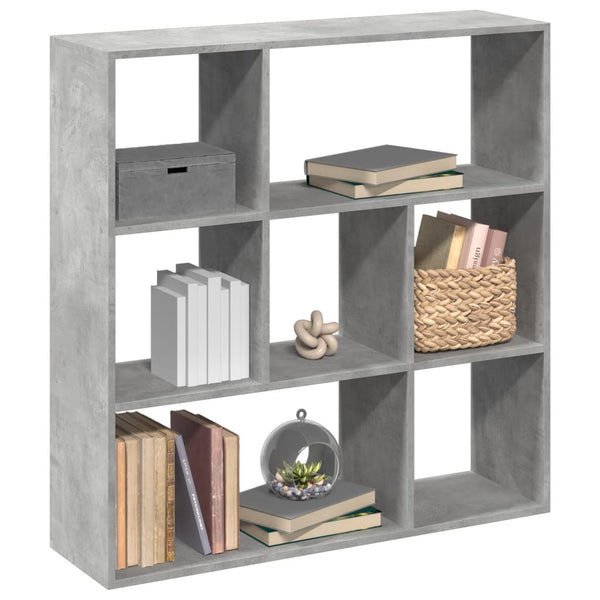 vidaXL Bibliothèque-séparateur de pièce gris béton 102x29x103,5 cm en bois d'ingénierie