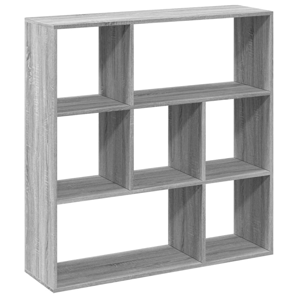 Graues Raumteiler-Bücherregal Sonoma 102 cm