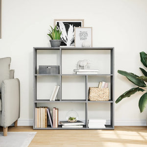 Graues Raumteiler-Bücherregal Sonoma 102 cm