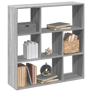 Graues Raumteiler-Bücherregal Sonoma 102 cm