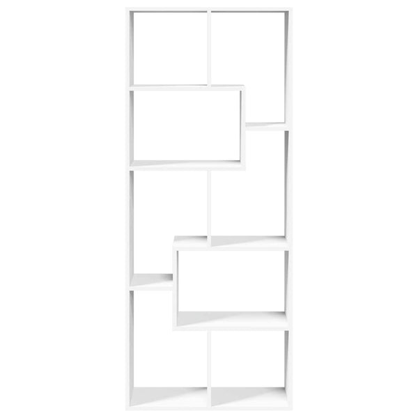vidaXL Bibliothèque cloison de séparation Blanc 67x25x161,5 cm Bois d'ingénierie