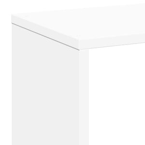 vidaXL Bibliothèque cloison de séparation Blanc 67x25x161,5 cm Bois d'ingénierie