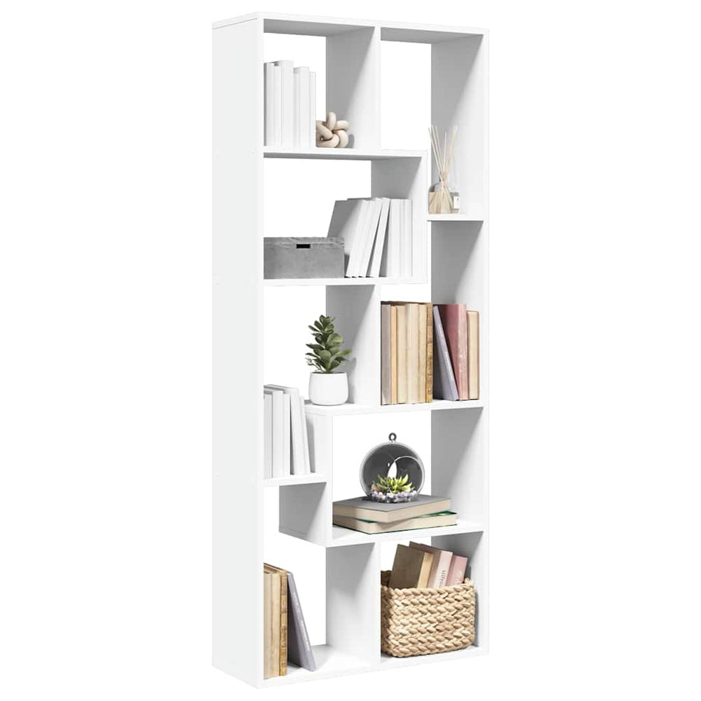 Raumteiler Bücherregal Weiß 67x25x161,5cm