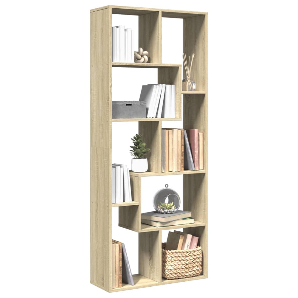 Sonoma Eiche Raumteiler Bücherregal