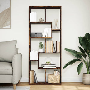 Raumteiler Bücherregal Räuchereiche 67x161,5cm