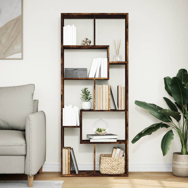 Raumteiler Bücherregal Räuchereiche 67x161,5cm