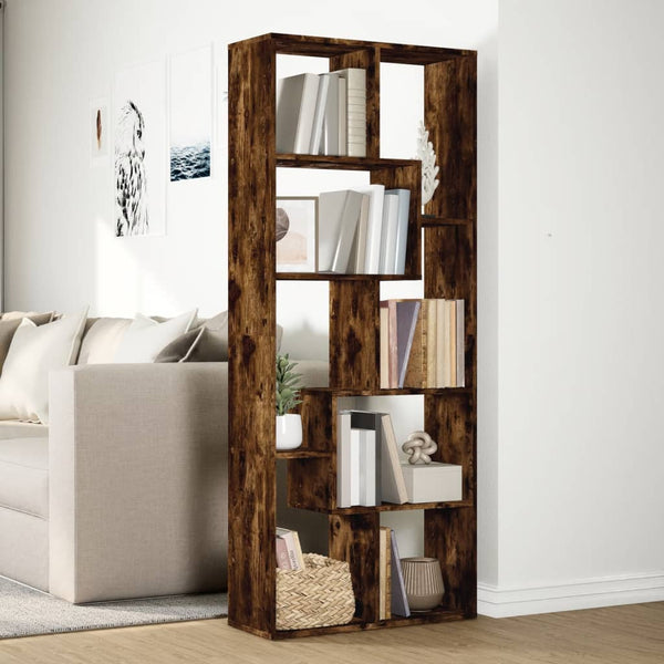Raumteiler Bücherregal Räuchereiche 67x161,5cm