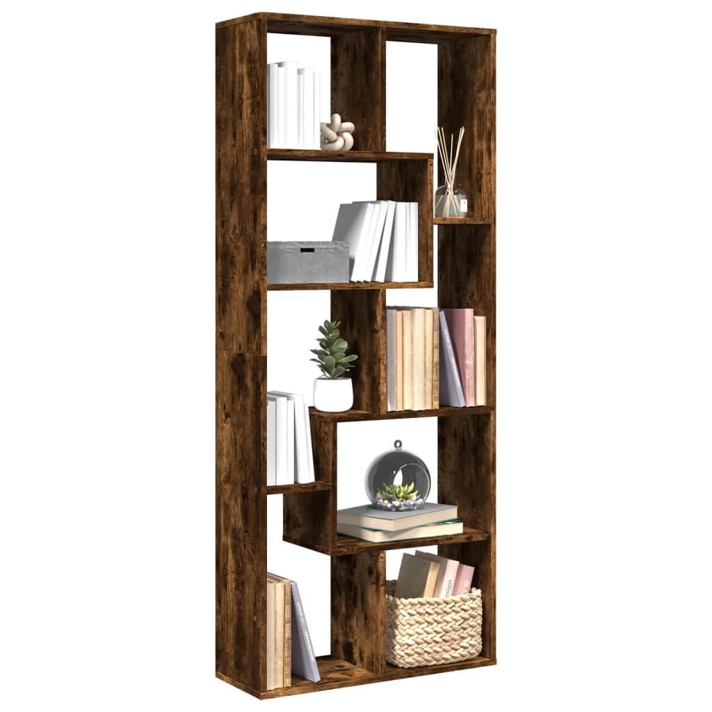 Raumteiler Bücherregal Räuchereiche 67x161,5cm