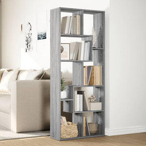 Graues Raumteiler-Bücherregal Sonoma
