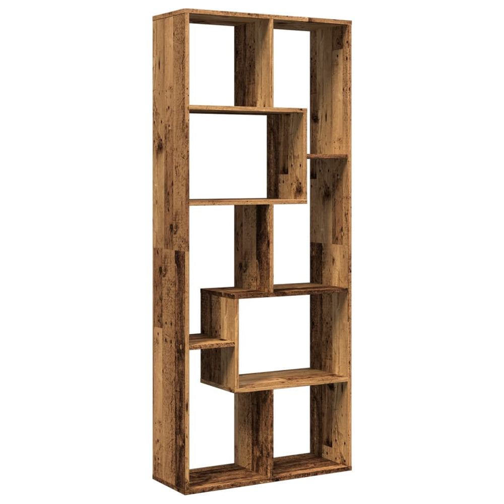 Raumteiler Bücherregal Altholz-Optik