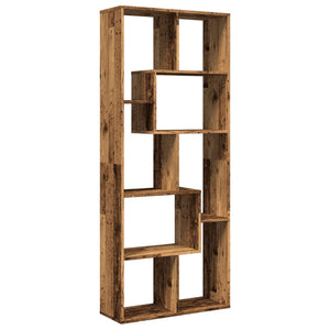 Raumteiler Bücherregal Altholz-Optik