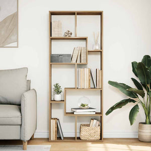 vidaXL Étagère de séparation de pièce en chêne artisanal 67x25x161,5 cm