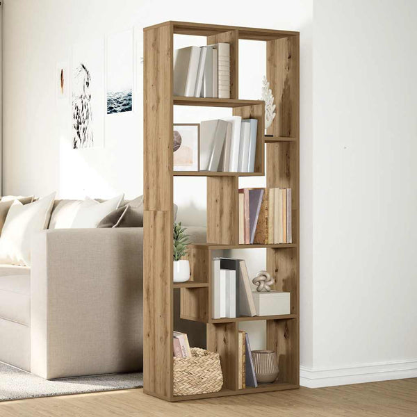 vidaXL Étagère de séparation de pièce en chêne artisanal 67x25x161,5 cm