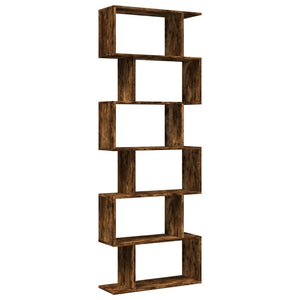 Raumteiler Bücherregal Räuchereiche 70x24x193 cm