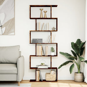 Raumteiler Bücherregal Räuchereiche 70x24x193 cm
