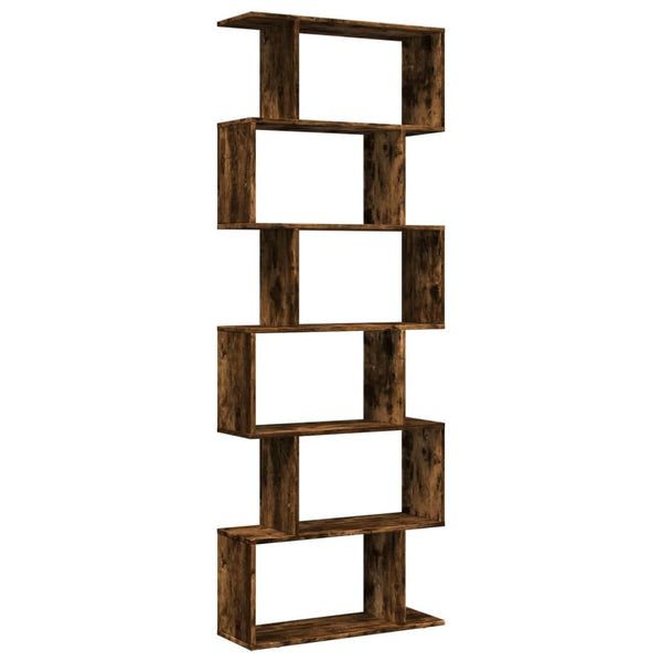 Raumteiler Bücherregal Räuchereiche 70x24x193 cm