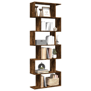 Raumteiler Bücherregal Räuchereiche 70x24x193 cm