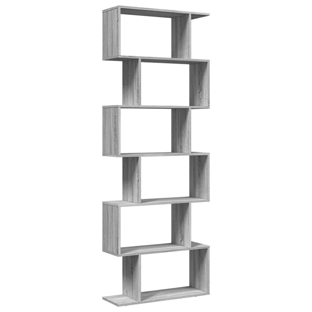 Raumteiler Bücherregal Grau Sonoma 70x24x193 cm