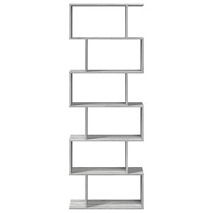 Raumteiler Bücherregal Grau Sonoma 70x24x193 cm