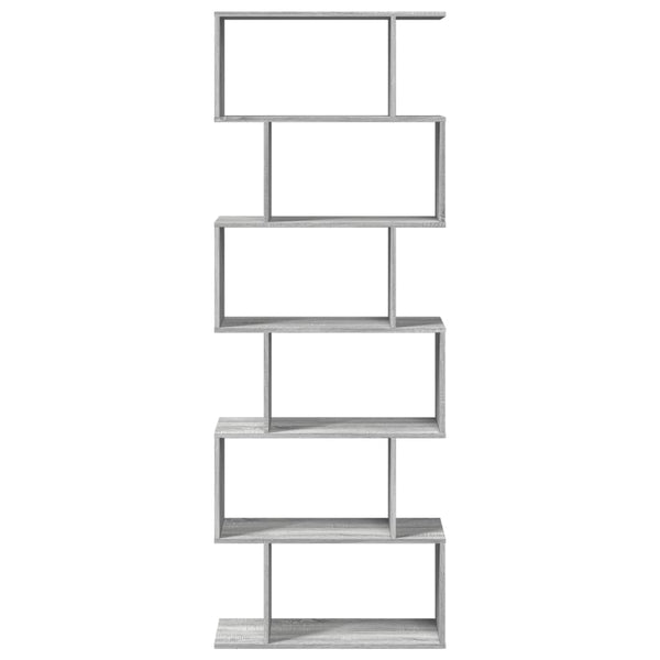 Raumteiler Bücherregal Grau Sonoma 70x24x193 cm