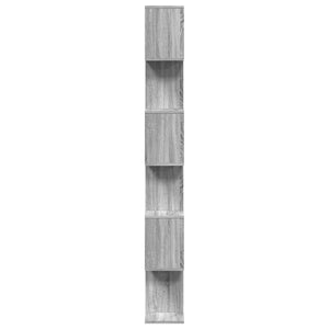 Raumteiler Bücherregal Grau Sonoma 70x24x193 cm