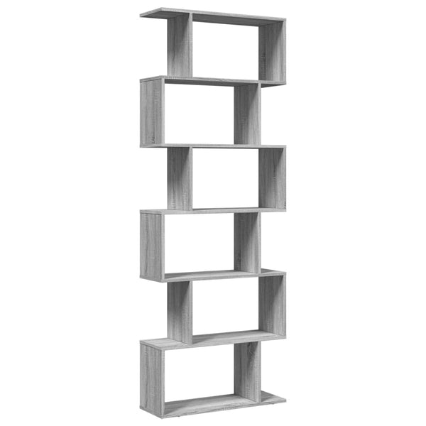 Raumteiler Bücherregal Grau Sonoma 70x24x193 cm
