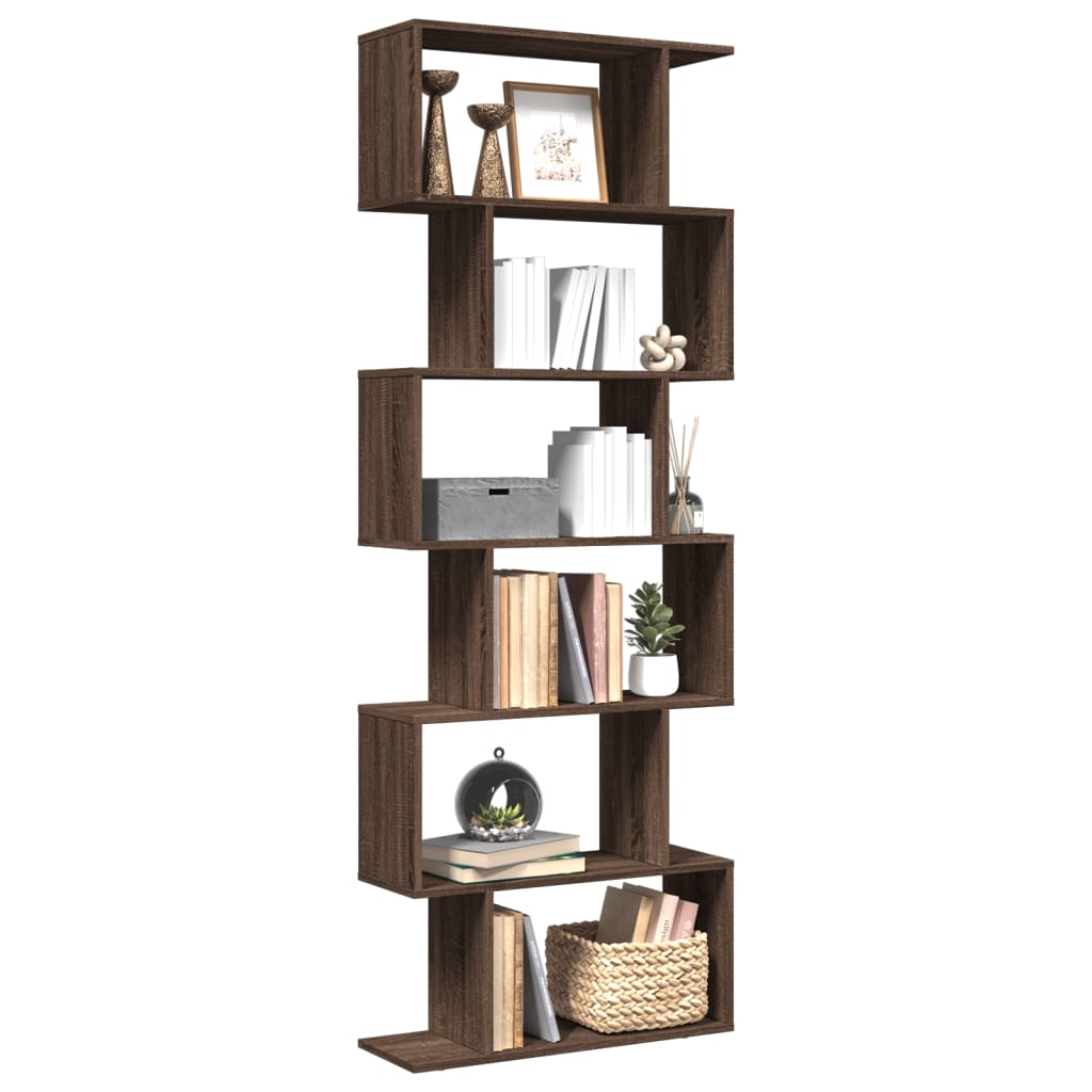Raumteiler Bücherregal Braun Eiche 193cm