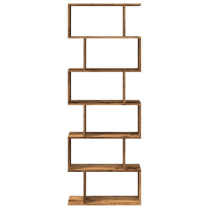 Raumteiler Bücherregal Altholz-Optik, 6 Fächer